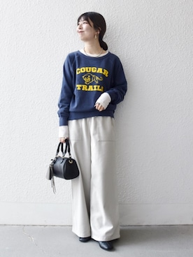 藤原さん（レディース・162cm）の秋コーディネート