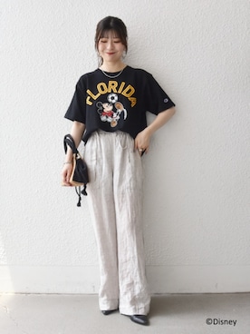 藤原さん(レディース・162cm)の夏コーディネート
