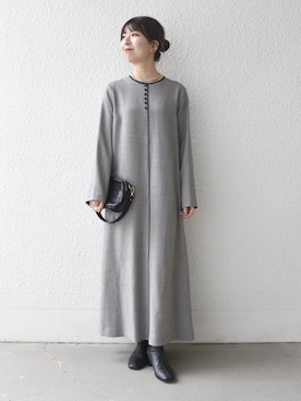 藤原さん（レディース・162cm）の冬コーディネート