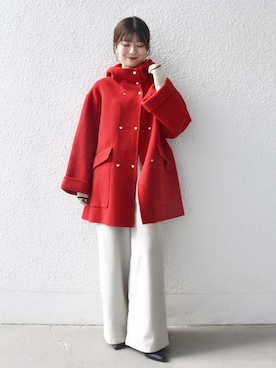 「イエベ春」｜藤原さん（レディース・162cm）の秋コーディネート