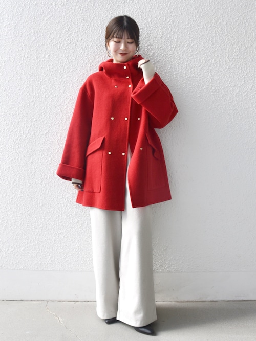 SHIPS any: リバー フーデッド Aライン ミドル コート（その他アウター