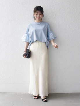 藤原さん(レディース・162cm)の夏コーディネート