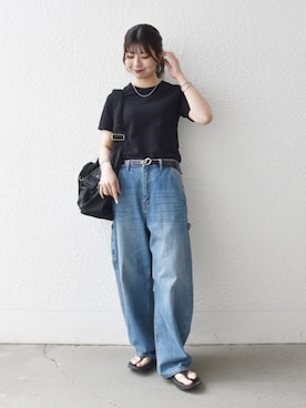 藤原さん(レディース・162cm)の夏コーディネート