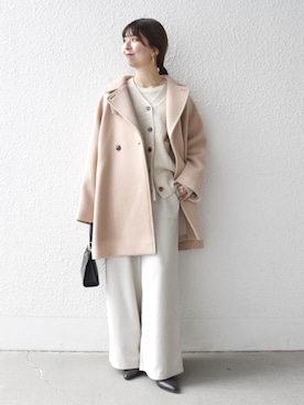 「イエベ春」｜藤原さん（レディース・162cm）の秋コーディネート