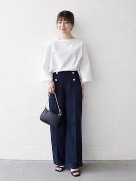 藤原さん（レディース・162cm）の夏コーディネート