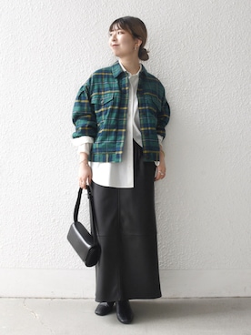 藤原さん(レディース・162cm)の秋コーディネート