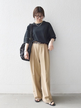 「SHIPS any（シップス エニィ）のアイテム」を使った、藤原さん（レディース・162cm）の春コーディネート