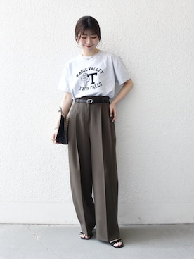 「TARANGO（タランゴ）のアイテム」を使った、藤原さん（レディース・162cm）の夏コーディネート