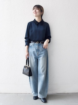 藤原さん（レディース・162cm）の秋コーディネート