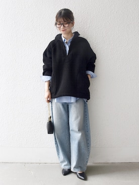 藤原さん(レディース・162cm)の秋コーディネート