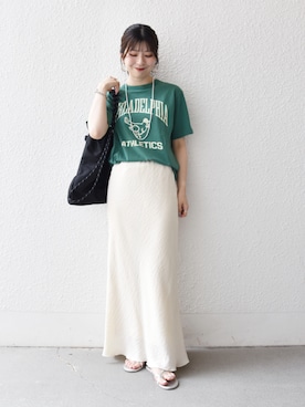 藤原さん(レディース・162cm)の夏コーディネート