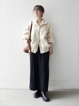 藤原さん（レディース・162cm）の冬コーディネート