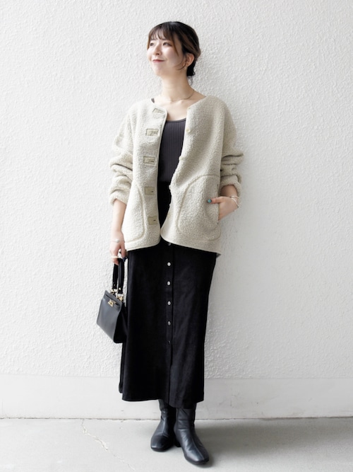 セール】SHIPS any:〈洗濯機可能〉ボア フリース 2WAY フーディー