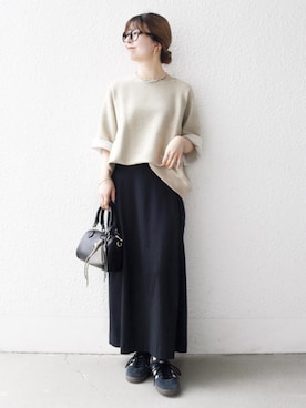 「アイテム（財布/小物）」を使った、藤原さん（レディース・162cm）の秋コーディネート