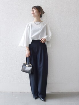 藤原さん（レディース・162cm）の秋コーディネート