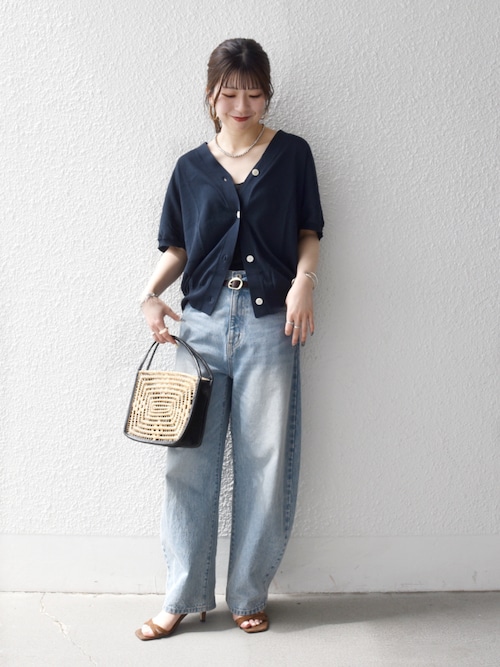 bon_meur:〈洗濯機可能〉コクーン シルエット デニム パンツ(デニム bon_meur:〈洗濯機可能〉コクーン シルエット デニム パンツ(デニム