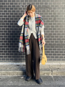 藤原さん(レディース・162cm)の冬コーディネート
