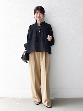 藤原さん(レディース・162cm)の秋コーディネート