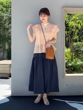 藤原さん(レディース・162cm)の夏コーディネート