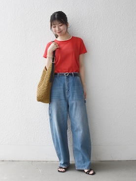 藤原さん(レディース・162cm)の秋コーディネート