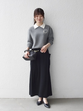 藤原さん(レディース・162cm)の秋コーディネート