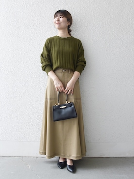 「SHIPS」｜藤原さん（レディース・162cm）の秋コーディネート