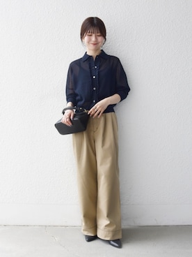 藤原さん(レディース・162cm)の秋コーディネート