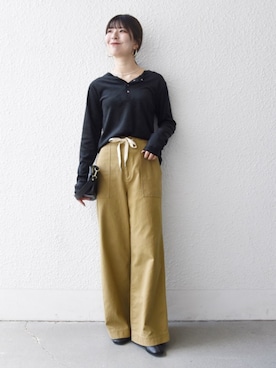 藤原さん（レディース・162cm）の秋コーディネート