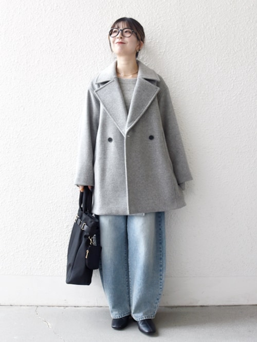 WEB限定】SHIPS any: ウール コクーン テーラード ショート