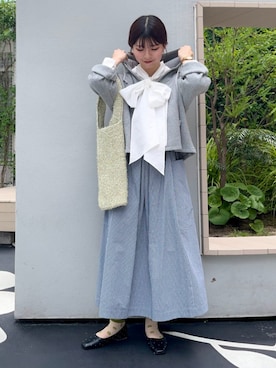 藤原さん(レディース・162cm)の夏コーディネート