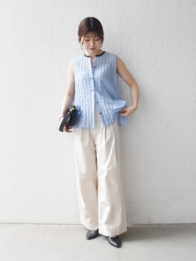 藤原さん(レディース・162cm)の春コーディネート