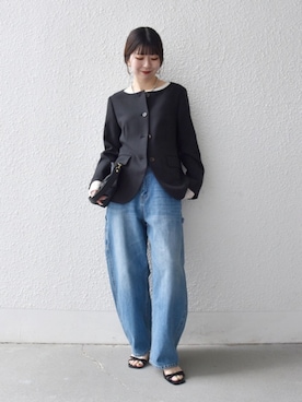 藤原さん（レディース・162cm）の春コーディネート