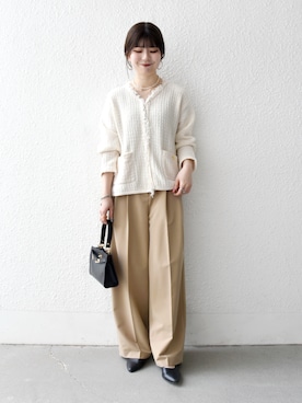 「SHIPS any（シップス エニィ）のアイテム」を使った、藤原さん（レディース・162cm）の春コーディネート