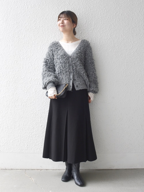 セール】SHIPS any: エア ニードル タック ミディ スカート（スカート