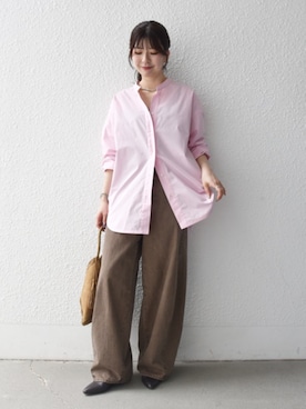 藤原さん(レディース・162cm)の夏コーディネート