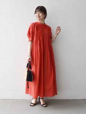藤原さん(レディース・162cm)の夏コーディネート