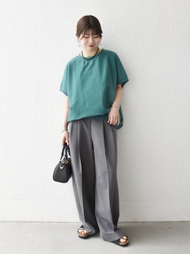 「SHIPS any（シップス エニィ）のアイテム」を使った、藤原さん（レディース・162cm）の春コーディネート