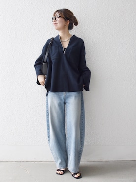 「SHIPS」｜藤原さん（レディース・162cm）の秋コーディネート