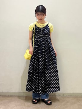 「ベルトサンダル」｜藤原さん（レディース・162cm）の春コーディネート