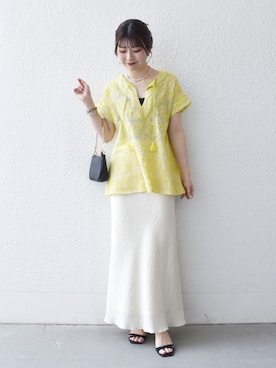 「SHIPS any（シップス エニィ）のアイテム」を使った、藤原さん（レディース・162cm）の春コーディネート