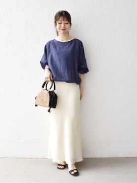 藤原さん(レディース・162cm)の春コーディネート