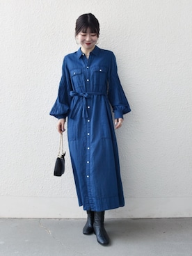 藤原さん(レディース・162cm)の春コーディネート