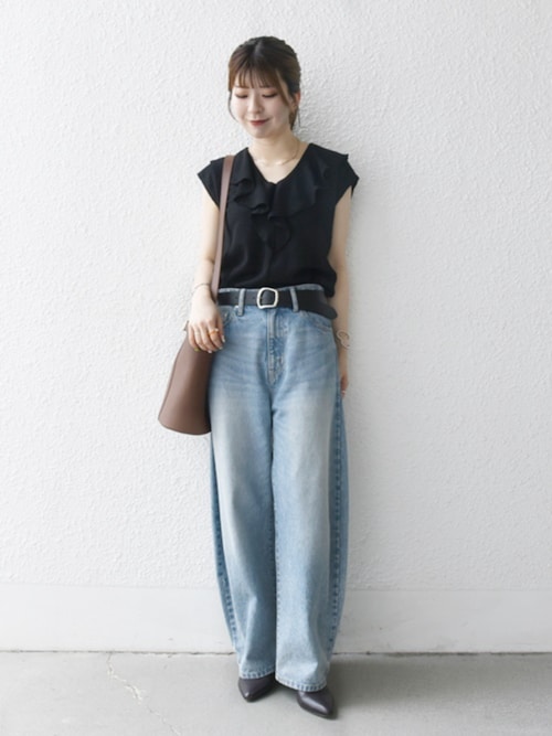 bon_meur:〈洗濯機可能〉コクーン シルエット デニム パンツ