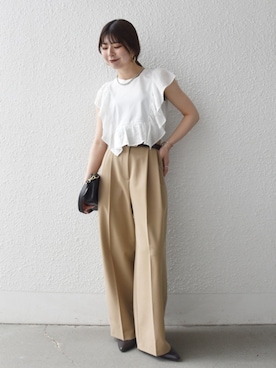 藤原さん(レディース・162cm)の春コーディネート