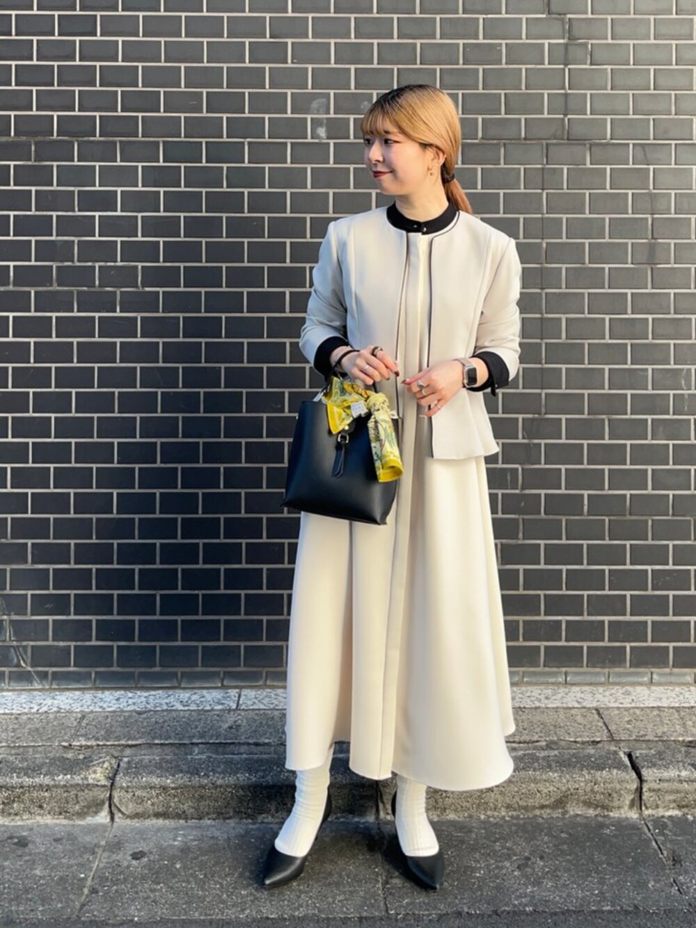 miaozi23　SHIPS any ダブルクロス Aライン シャツ シップス エニィ SHIPS any SHIPS any: 〈洗濯機可能〉ダブル