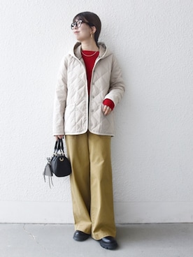 藤原さん(レディース・162cm)の秋コーディネート