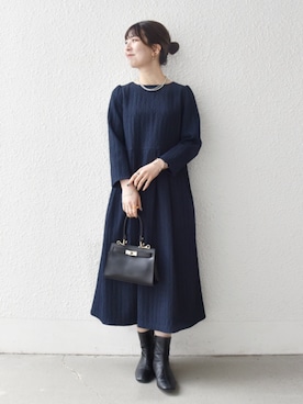 藤原さん（レディース・162cm）の冬コーディネート