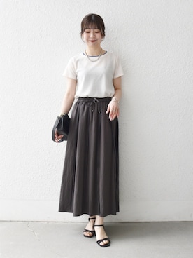 「SHIPS any（シップス エニィ）のアイテム」を使った、藤原さん（レディース・162cm）の春コーディネート