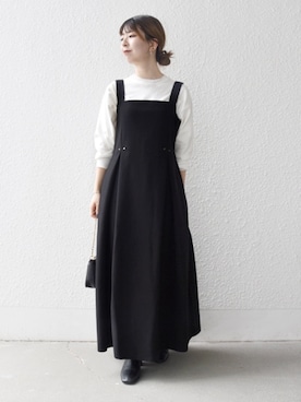 「イエベ春」｜藤原さん（レディース・162cm）の秋コーディネート