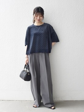 藤原さん(レディース・162cm)の夏コーディネート